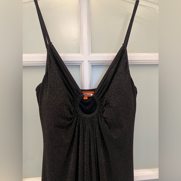 Scoop NYC Nightgown style sparkle maxi dress with center ring - Picture 5 of 10